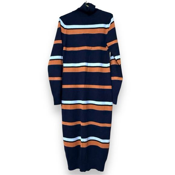 SOLD DO NOT BUY GILLI medium striped color block turtleneck body con midi - Picture 10 of 10